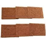 Bio Degradable Coconut Coir Natural Organic Vessel Wash Scrubber with Cotton Stitch Pack of 6